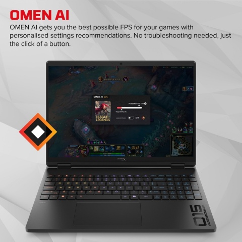 HyperX OMEN 15 2.5K IPS 180Hz Intel Core i5-14450HX 10-rdzeni 24GB DDR5 1TB SSD NVIDIA RTX 5060 8GB Windows 11