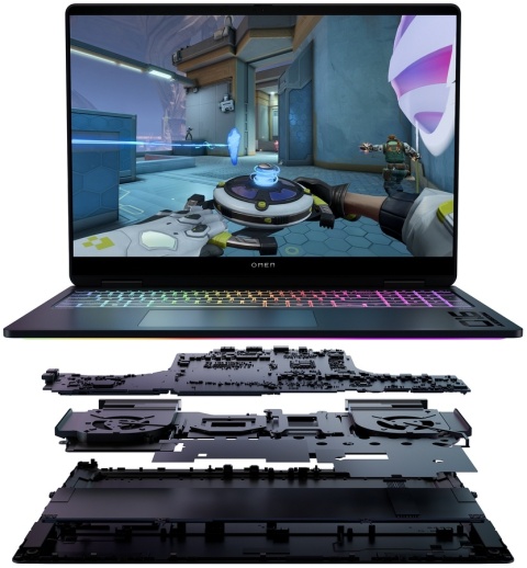 HP OMEN MAX Gaming 16 WQXGA IPS 240Hz AMD Ryzen AI 7 350 8-rdzeni 32GB DDR5 1TB SSD NVIDIA GeForce RTX 5070 Ti 12GB Windows 11
