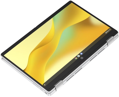 Dotykowy 2w1 HP Chromebook x360 14b FullHD IPS Intel N200 4-rdzenie 8GB LPDDR5 128GB UFS Chrome OS