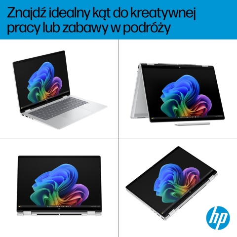 Dotykowy HP OmniBook X Flip 14 Next Gen AI 2K IPS Intel Core Ultra 7 258V 8-rdzeni 32GB LPDDR5x 2TB SSD NVMe Win11 Active Pen
