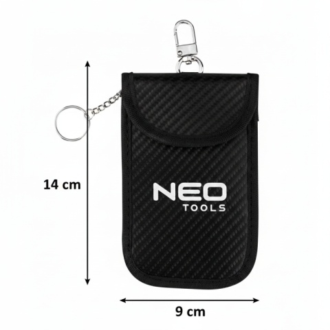 ETUI ANTYKRADZIEŻOWE NA KLUCZYKI SAMOCHODOWE KARTY KEYLESS KLATKA FARADAYA 11-476 NEO TOOLS