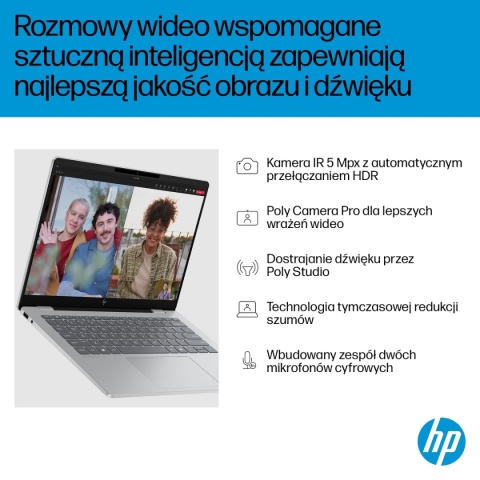 HP OmniBook 7 AI 14 3K OLED 120Hz Intel Core Ultra 7 255H 16-rdzeni 32GB LPDDR5 1TB SSD NVMe Windows 11 Pro