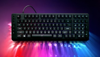 Klawiatura przewodowa gamingowa HyperX Eve 1800 - 10-strefowe podświetlenie RGB LED, anti-ghosting, USB, B7JE0AA QWERTY US/PL