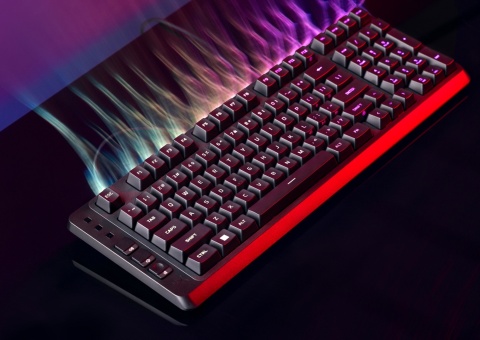 Klawiatura przewodowa gamingowa HyperX Eve 1800 - 10-strefowe podświetlenie RGB LED, anti-ghosting, USB, B7JE0AA QWERTY US/PL