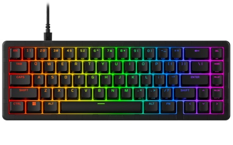 Klawiatura przewodowa gamingowa HyperX Origins 2 65 - RGB LED dla każdego klawisza, anti-ghosting, USB B4QS3AA, QWERTY US/PL