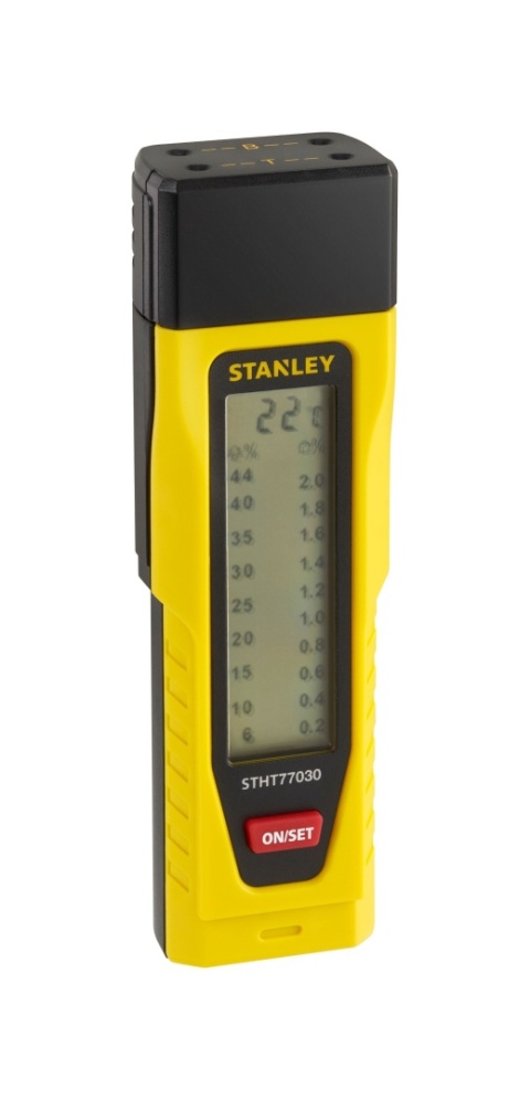 Miernik wilgoci z wyświetlaczem LCD zasilanie na baterie Stanley 0-77-030