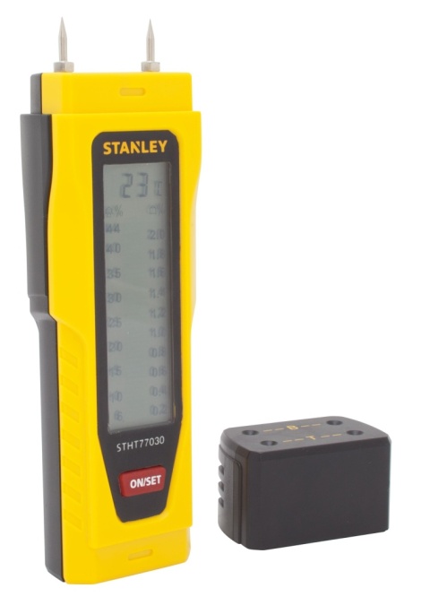 Miernik wilgoci z wyświetlaczem LCD zasilanie na baterie Stanley 0-77-030