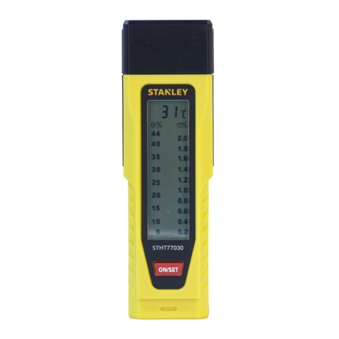 Miernik wilgoci z wyświetlaczem LCD zasilanie na baterie Stanley 0-77-030