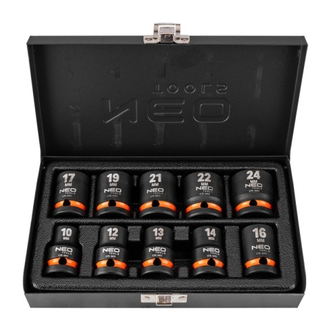 NASADKI UDAROWE 1/2'' 10-24MM 10 SZTUK 12-101 NEO TOOLS