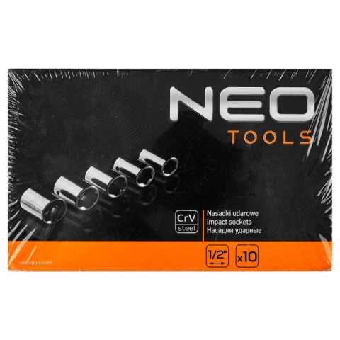 NASADKI UDAROWE 1/2'' 10-24MM 10 SZTUK 12-101 NEO TOOLS