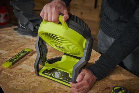WENTYLATOR WIATRAK AKUMULATOROWY WHISPER 18V SOLO ONE + RYOBI RF18-0