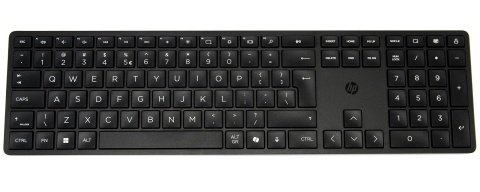 Bezprzewodowa klawiatura i mysz HP 655 czarna pełnowymiarowa z blokiem numerycznym 4R009UT QWERTY (duży enter)