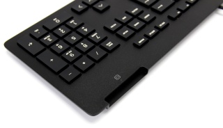 Klawiatura przewodowa HP Business Slim v2 SmartCard USB czarna pełnowymiarowa z blokiem numerycznym i czytnikiem A71J9AA