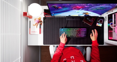 Klawiatura przewodowa gamingowa HyperX Origins 2 1800 - RGB LED dla każdego klawisza, anti-ghosting, USB, B4QS4AA, QWERTY US/PL
