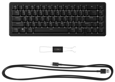 Klawiatura przewodowa gamingowa HyperX Origins 2 65 - RGB LED dla każdego klawisza, anti-ghosting, USB B4QS3AA, QWERTY US/PL