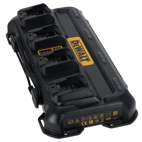 Wieloportowa ładowarka 4A 230V 4Amp wskaźnik naładowania DeWALT DCB1404-QW