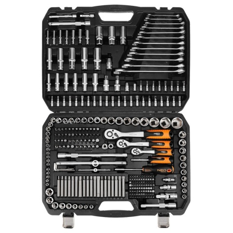10-218 ZESTAW KLUCZY 300 ELEMENTÓW 1/2", 3/8", 1/4" 10-218 NEO TOOS
