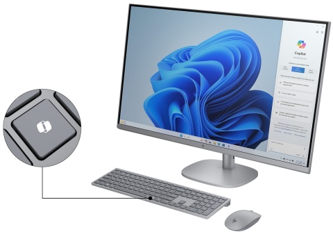 AiO HP OmniStudio X 32 UHD 4K IPS Intel Core Ultra 7 258V 8-rdzeni 32GB LPDDR5x 1TB SSD NVMe Windows 11 + klawiatura i mysz