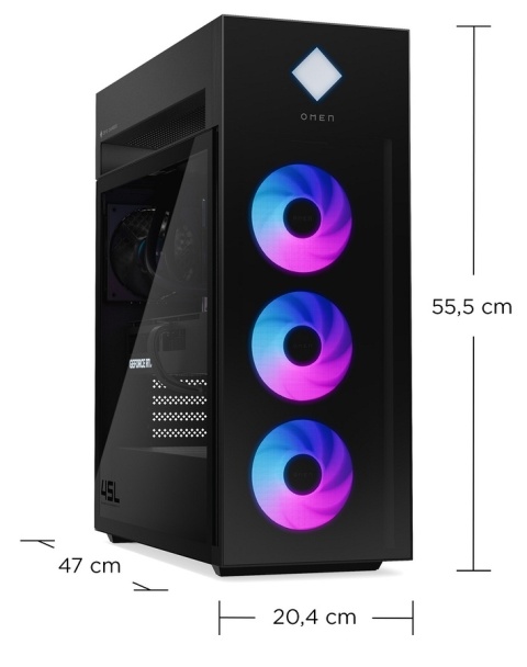 HP OMEN 45L GT22 Gaming PC Intel Core Ultra 9 285K 24-rdzenie 64GB DDR5 RGB 4TB SSD NVMe NVIDIA GeForce RTX 5090 32GB Windows 11