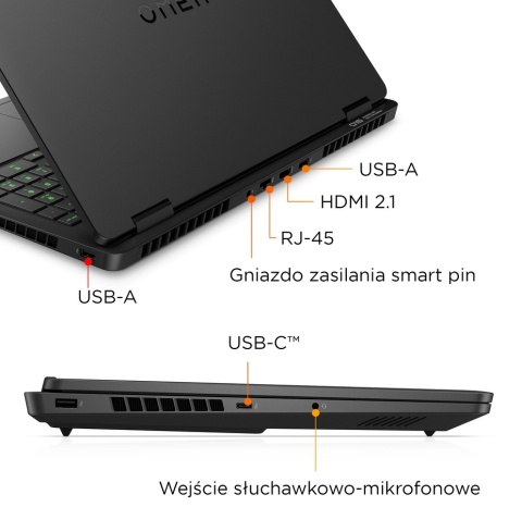 HP OMEN Gaming 16 WQXGA IPS 240Hz Intel Core i9-14900HX 24-rdzeni 32GB DDR5 1TB SSD NVMe NVIDIA GeForce RTX 5070 Ti 12GB Win11