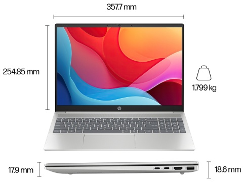 HP OmniBook 5 NGAI 16 2K OLED 16:10 AMD Ryzen AI 7 350 8-rdzeni 16GB LPDDR5x 512GB SSD NVMe Windows 11