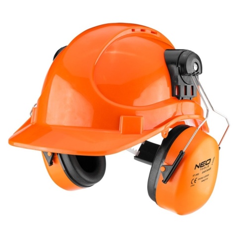 Hełm kask ochronny dla pilarzy z nausznikami bhp osłona twarzy siatka 97-395 NEO TOOLS