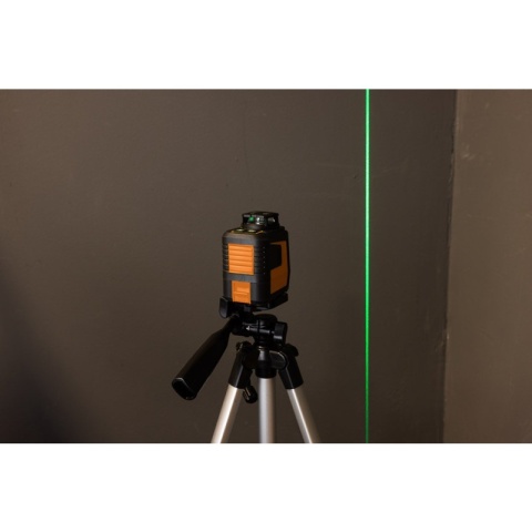 Laser krzyżowy płaszczyznowy 360 zielony 20m 5 linii magnetyczny uchwyt NEO TOOLS 75-144