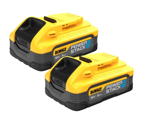 Zestaw 2 akumulatorów XR POWERSTACK 18V 5Ah DCBP518H2-XJ DEWALT