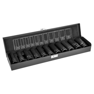 Zestaw Długich Głębokich Nasadek Udarowych do Kół 11 szt. 1/2" 10-24mm NEO TOOLS 12-102