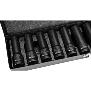 Zestaw Długich Głębokich Nasadek Udarowych do Kół 11 szt. 1/2" 10-24mm NEO TOOLS 12-102