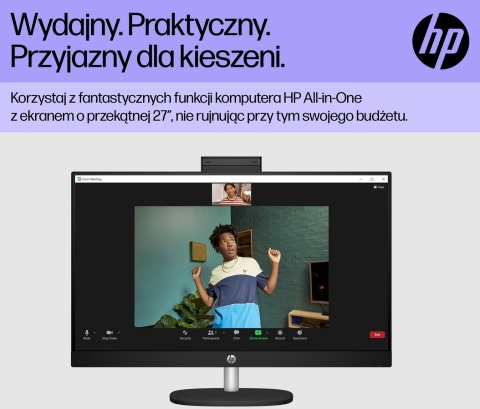 AiO HP 27 FullHD IPS AMD Ryzen 5 7520U 4-rdzenie 16GB LPDDR5 1TB SSD NVMe Windows 11 + klawiatura i mysz