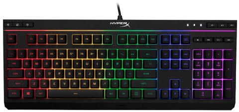 Klawiatura przewodowa gamingowa HyperX Alloy Core RGB LED 5 stref podświetlenia, anti-ghosting, USB 4P4F5AA, QWERTY US/PL
