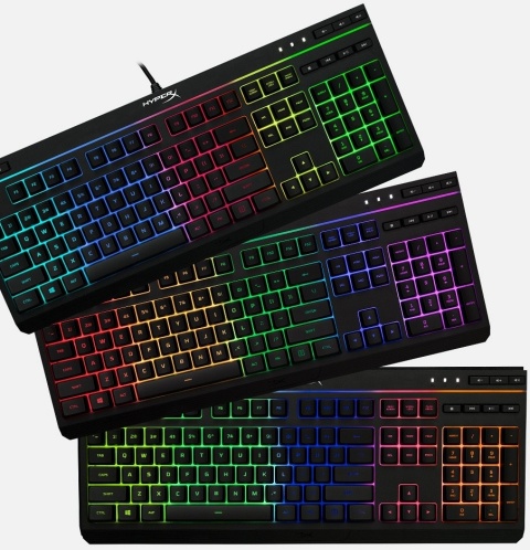 Klawiatura przewodowa gamingowa HyperX Alloy Core RGB LED 5 stref podświetlenia, anti-ghosting, USB 4P4F5AA, QWERTY US/PL