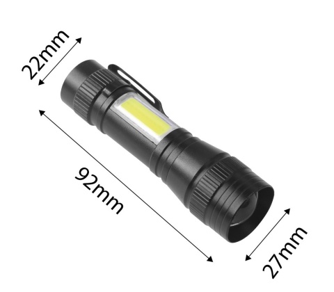 Latarka akumulatorowa dioda XPE+COB 220 lm i 150 lm USB-C 99-129 NEO TOOLS