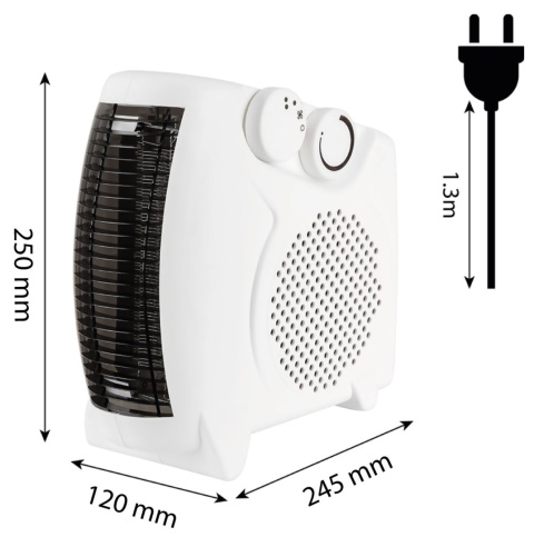 Termowentylator 2000 W 2 stopniami ogrzewania 1000 W oraz 2000 W 90-117-1 NEO TOOLS