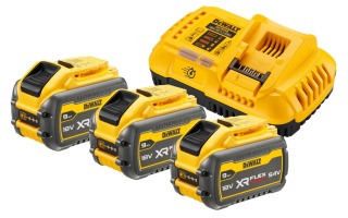 Zestaw zasilający zestaw 3 akumulatorów i ładowarki Dewalt DCB118X3