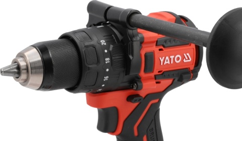 Bezszczotkowa wiertarko-wkrętarka akumulatorowa 2 x 4 Ah YT-827881 YATO