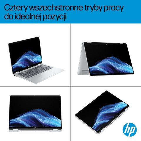 Dotykowy 2w1 HP OmniBook 5 Flip 14 2K IPS Intel Core 7 150U 10-rdzeni 16GB LPDDR5 1TB SSD NVMe Windows 11