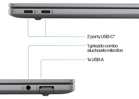 Dotykowy HP OmniBook X 14 2.2K IPS Snapdragon X Elite X1E-78-100 12-rdzeni 32GB LPDDR5x 1TB SSD NVMe Windows 11