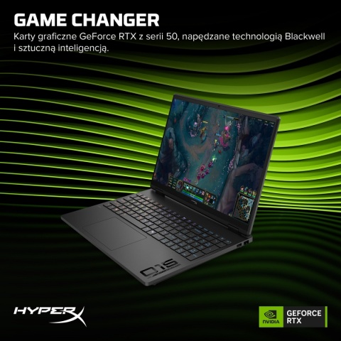 HyperX OMEN 15 3K OLED 120Hz AMD Ryzen 7 8745HX 8-rdzeni 16GB DDR5 512GB SSD NVIDIA GeForce RTX 5060 8GB Windows 11