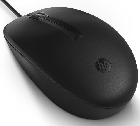 Mysz przewodowa HP 128 laserowa kabel USB 1.8m uniwersalny profil 265D9AA