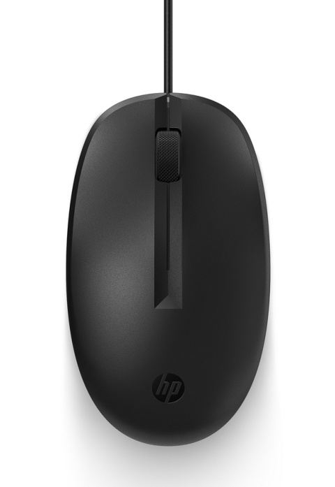 Mysz przewodowa HP 128 laserowa kabel USB 1.8m uniwersalny profil 265D9AA