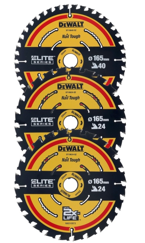 Zestaw 3 sztuk tarcz do drewna Dewalt DT10397