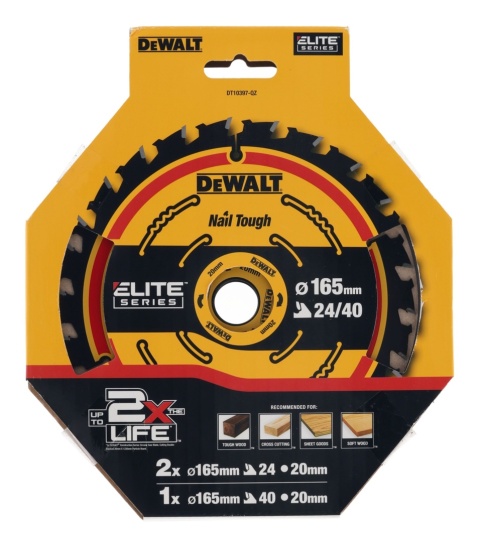 Zestaw 3 sztuk tarcz do drewna Dewalt DT10397