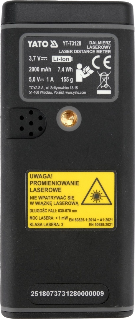 DALMIERZ LASEROWY Z PODGLĄDEM VIDEO 120 M YT-73128 YATO