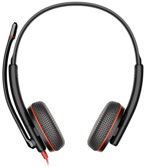 Słuchawki przewodowe HP Poly Blackwire 3225 USB-C USB-A audio jack 3.5mm Stereo ANC redukcja szumu 8X229AA