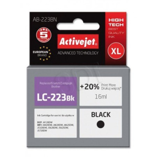 Activejet tusz AB-223BN Supreme / LC223BK (black)