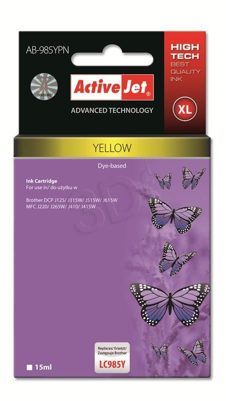 Activejet tusz AB-985MN / LC-985M (yellow)