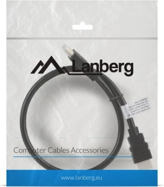 Kabel Lanberg HDMI - HDMI 0.5m Czarny (CA-HDMI-10CC-0005-BK)