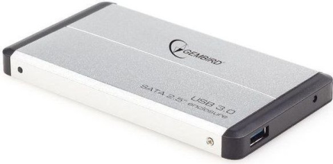 Kieszeń Gembird USB 3.0 na dysk HDD 2.5'' SATA, aluminiowa, srebrna (EE2-U3S-2-S)